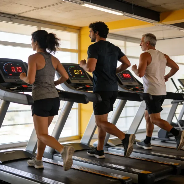 Tabla de velocidades en la cinta según el ritmo de carrera